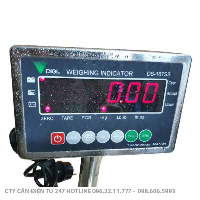 Cân điện tử chống nước DIGI 167SS (có tải trọng 30kg,50kg,60kg,100kg,150kg,200kg,300kg )
